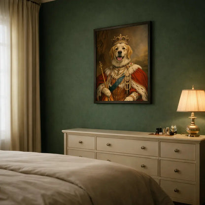 Custom Royal Pet Portrait - The King Pet Portrait