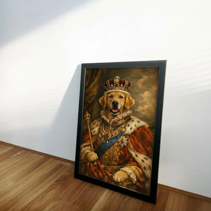 Custom Royal Pet Portrait - The King Pet Portrait