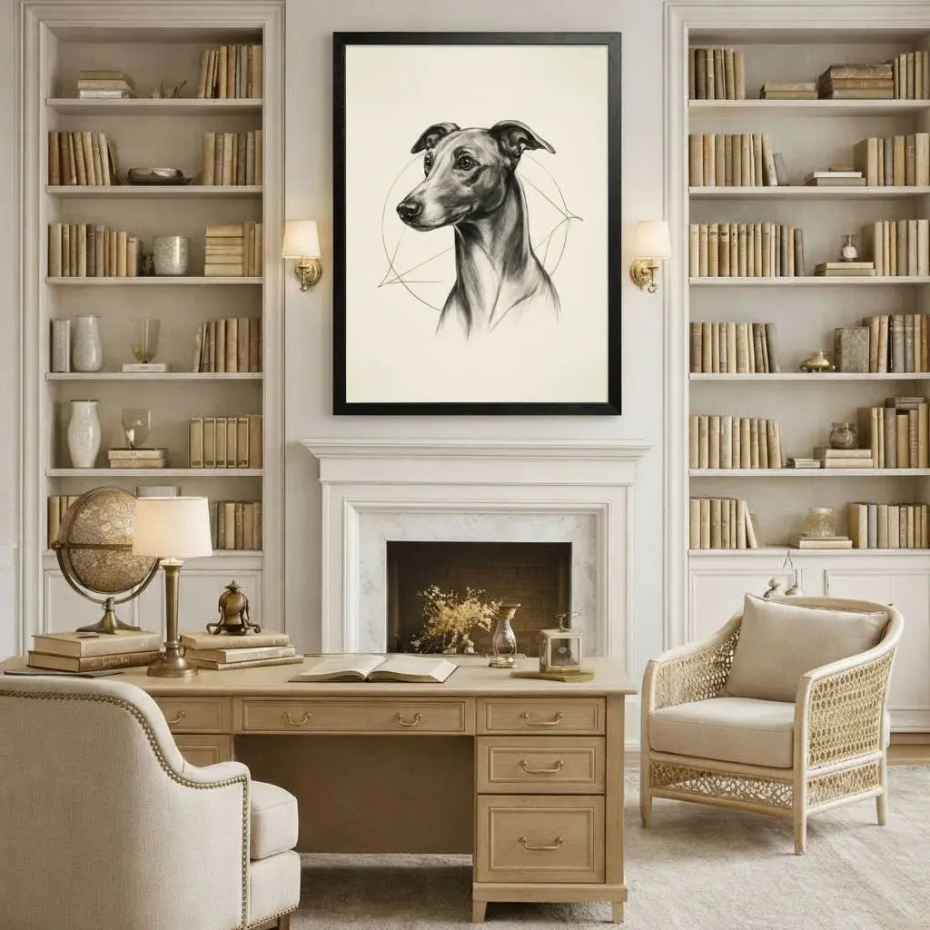 Modern Minimalist Pet Portrait — Timeless & Refined Nazpaw