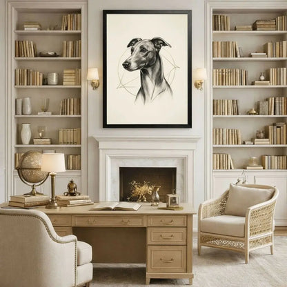 Modern Minimalist Pet Portrait — Timeless & Refined Nazpaw